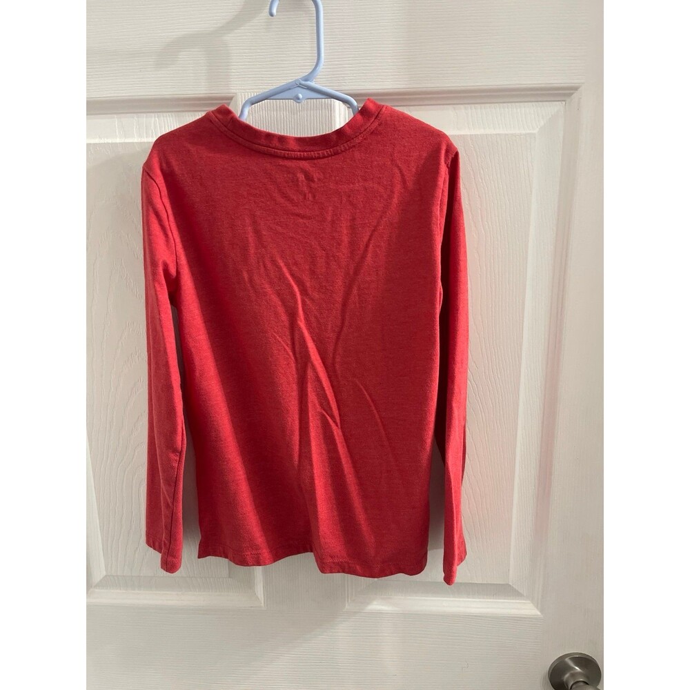 Cat & Jack Long Sleeve T Shirt Red Size S (6-7) - Picture 2 of 5